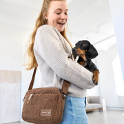 Hunde Leckerlibeutel Teddy-Fleece - Noka, Brown