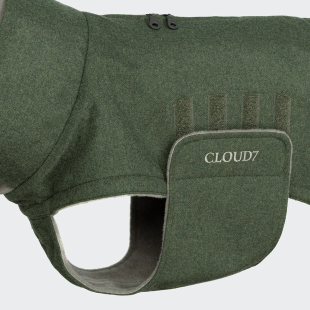 Hundemantel Brooklyn Long Flannel Fern Green 2025
