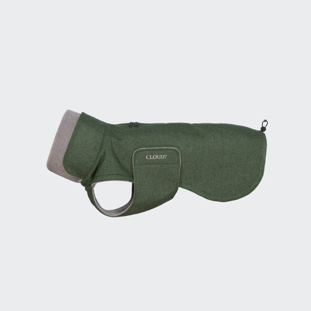 Hundemantel Brooklyn Long Flannel Fern Green 2025