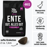 Softes Trockenfutter mit Ente und Gemüse