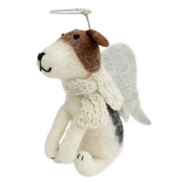 Weihnachtsschmuck Foxterrier für Baumspitze