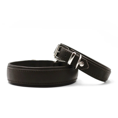 Lederhalsband Klassik Soft / Schwarz