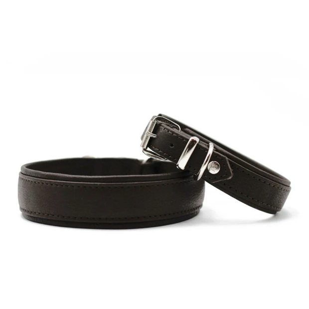 Lederhalsband Klassik Soft / Schwarz
