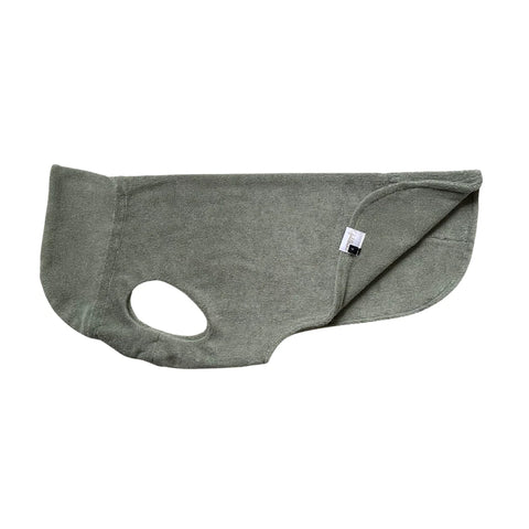 Hundebademantel dry sage