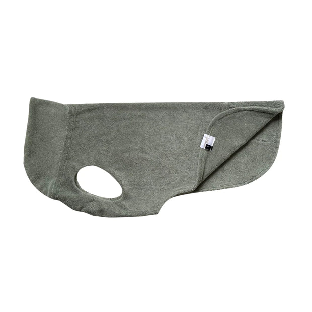 Hundebademantel dry sage