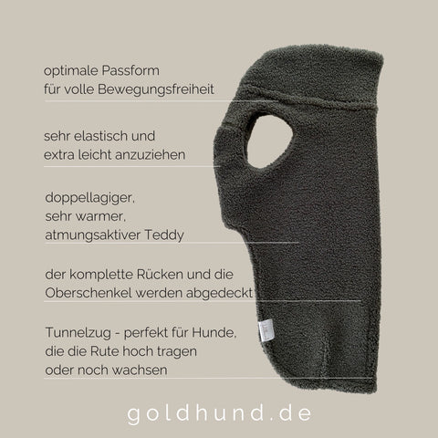 Hundepullover Teddy moosgrün