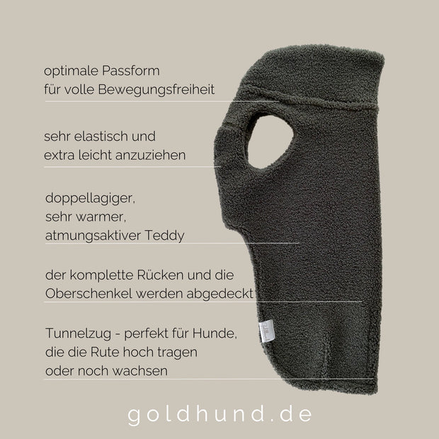 Hundepullover Teddy moosgrün