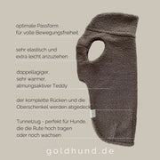 Hundepullover Teddy taupe