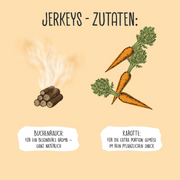 Jerkeys mit Karotten & Buchenrauch