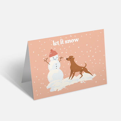 Klappkarte Let it snow