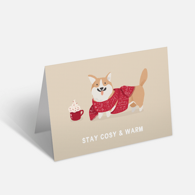 Klappkarte Stay cosy & warm