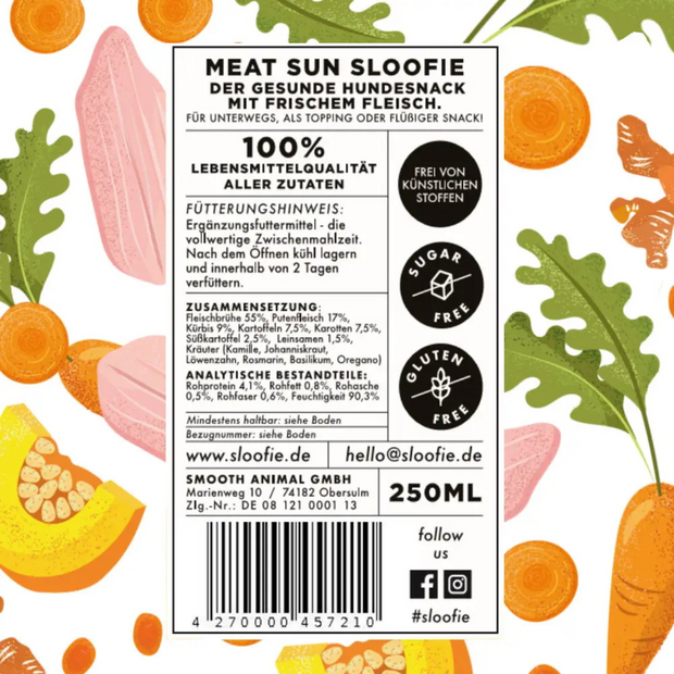 Hundesmoothie - Meat Sun 250ml