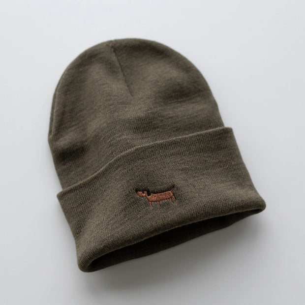 Beanie Dackel Olive