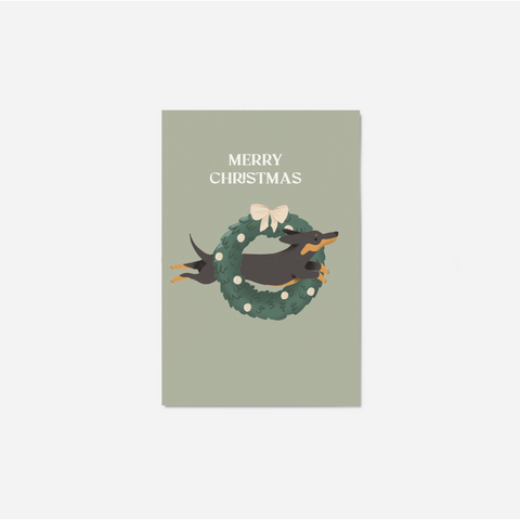 Postkarte "Merry Christmas"