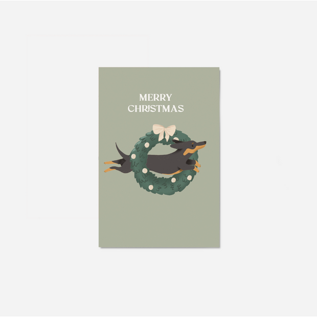 Postkarte "Merry Christmas"