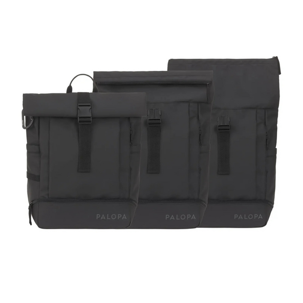 Rucksack Rolltop Yoska Schwarz