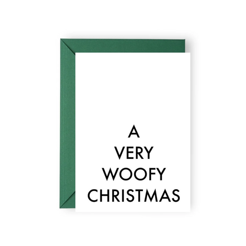 Postkarte «A VERY WOOFY CHRISTMAS»