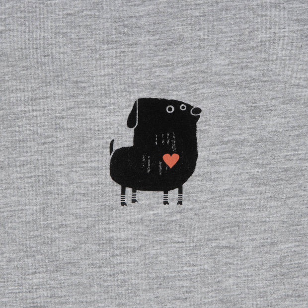 RESC7UE T-Shirt Heart | Grey Mélange