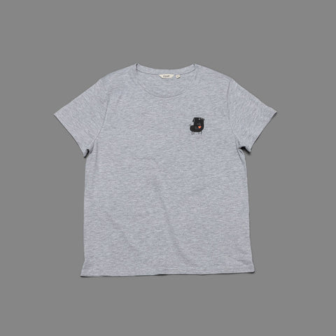 RESC7UE T-Shirt Heart | Grey Mélange