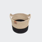 Aufbewahrungskorb Jute Natural/Black