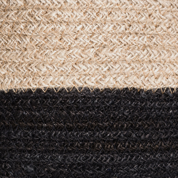 Aufbewahrungskorb Jute Natural/Black
